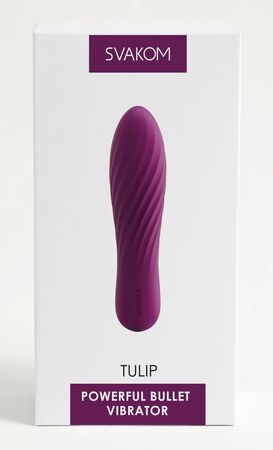 Фиолетовая вибропуля Tulip - 10,6 см.